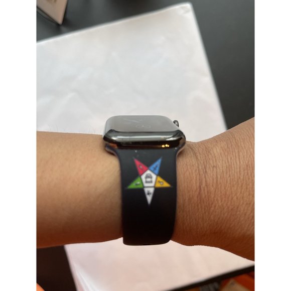 OES Order of the Eastern Star Silicone Band For Apple Watch Size 42/44 - Picture 12 of 12